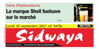 Une Sidwaya du 20-09-2021