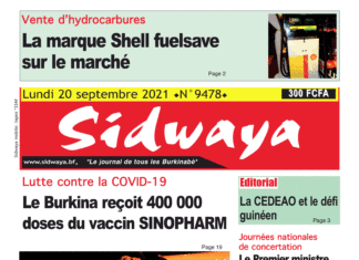 Une Sidwaya du 20-09-2021