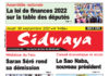 Une du 30/09/2021
