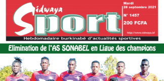 Une Sidwaya Sport du 28-09-2021