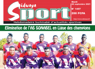 Une Sidwaya Sport du 28-09-2021