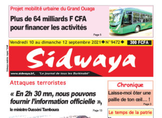 Une du 10/09/2021