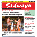 Une Sidwaya du 27-09-2021