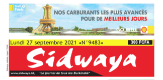 Une Sidwaya du 27-09-2021