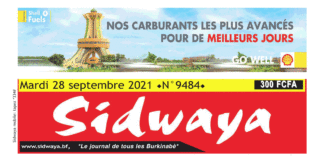 Une Sidwaya du 28-09-2021