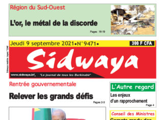Une du 9/09/2021