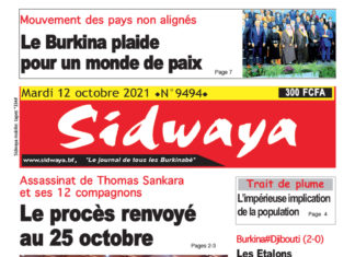 Une du 12/10/2021