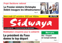 Une du 27/10/2021