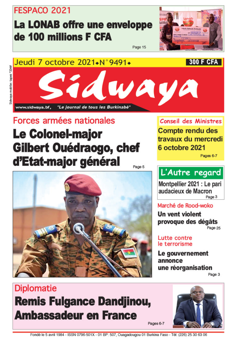 Une du 7/10/2021