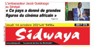 Une Sidwaya du 14-10-2021