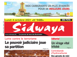 Une Sidwaya du 04-10-2021