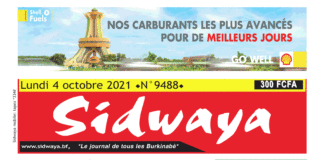 Une Sidwaya du 04-10-2021