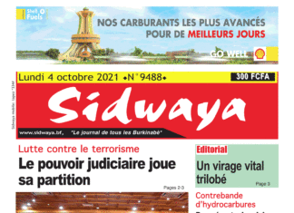 Une Sidwaya du 04-10-2021