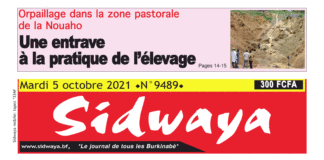 Une Sidwaya du 05-10-2021