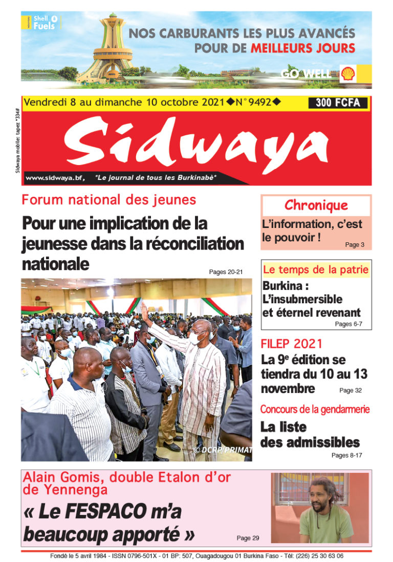 Une du 8/10/2021