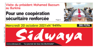 Une Sidwaya du 20-10-2021