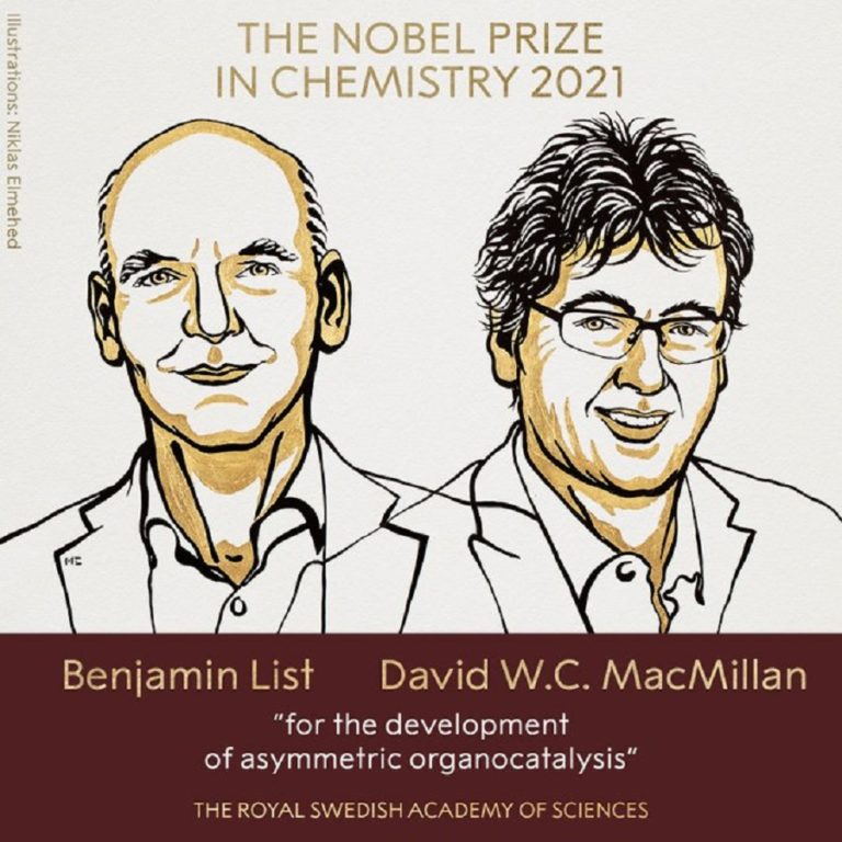 Prix Nobel de chimie 2021 : L&rsquo; Allemand Benjamin List et l&rsquo; Américain David MacMillan récompensés