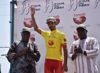 Epreuve de la course contre-la-montre par équipe : El Kouraji Mohcine, le nouveau maillot jaune à Zorgho