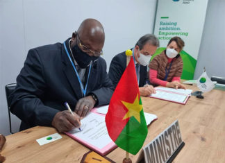COP26 : Signature d’accord entre le Burkina Faso et le Fonds Vert pour le Climat