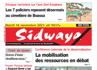 Une du 16/11/2021