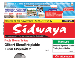 Une Sidwaya du 10-11-2021