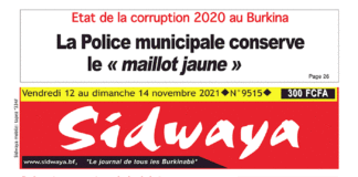 Une Sidwaya du 12 au 14-11-2021