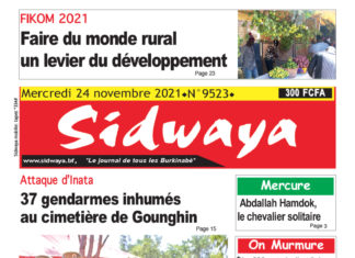 Une du 24/11/2021