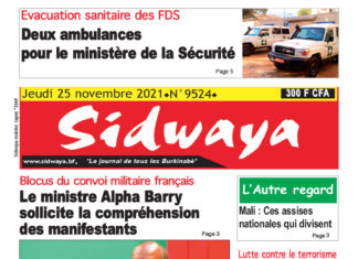 Sidwaya du 25/11/2021