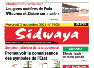 Une Sidwaya du 03-11-2021