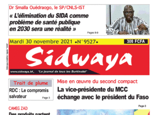 Une Sidwaya du 30-11-2021