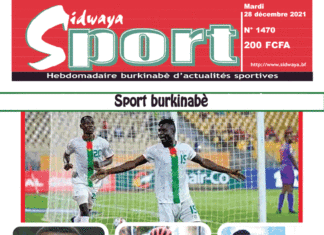 Une Sidwaya Sport du 28-12-2021