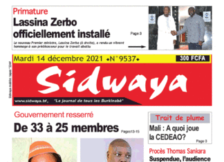 Une Sidwaya du 14-12-2021