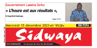 Une Sidwaya du 15-12-2021