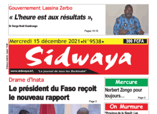 Une Sidwaya du 15-12-2021