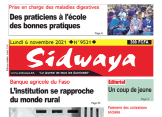 Une Sidwaya du 06-12-2021