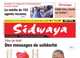 Une Sidwaya du 24 au 26-12-2021