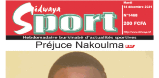 Une Sidwaya Sport du 14-12-2021
