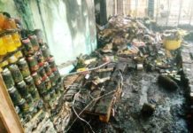 Solenzo : l’incendie d’une boutique crée la panique