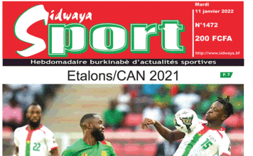 Une Sidwaya Sport du 11-01-2022
