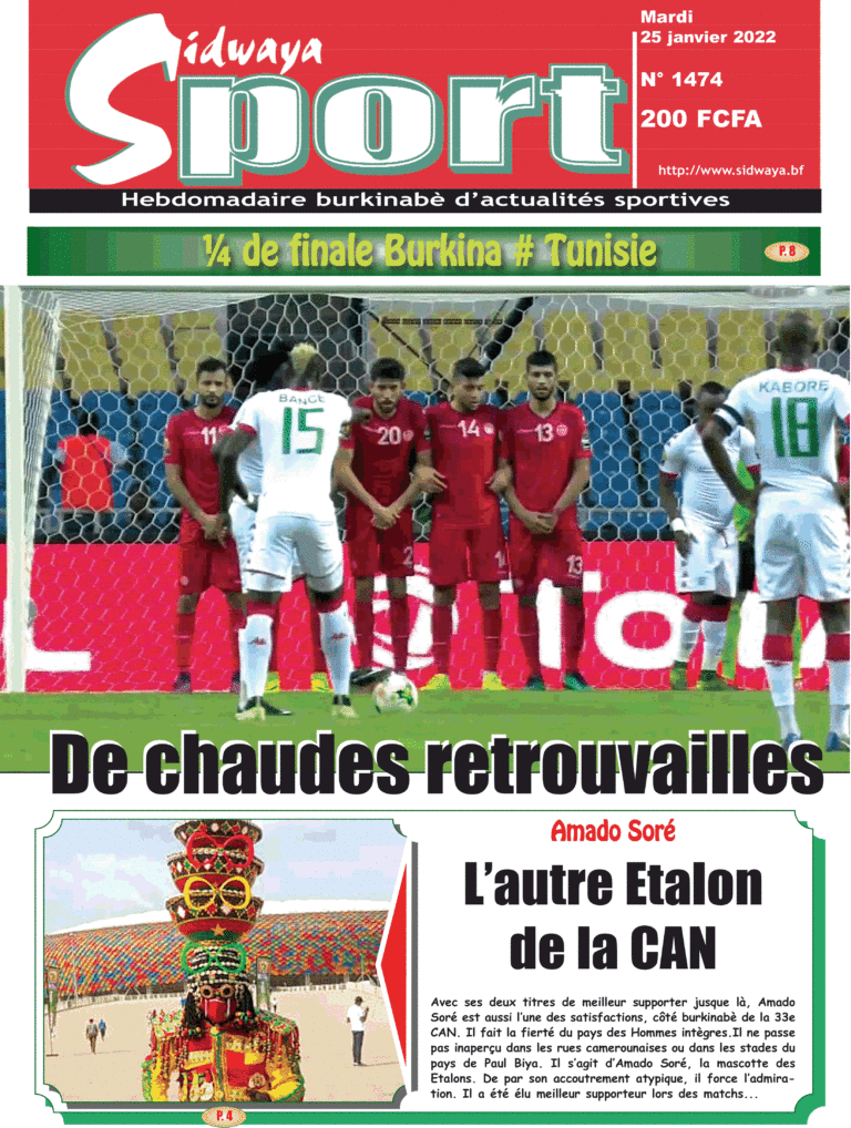 Une Sidwaya Sport du 25-01-2022