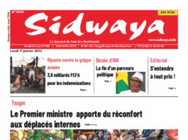 Une Sidwaya su 17-01-2022
