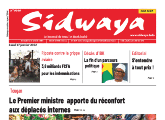 Une Sidwaya su 17-01-2022