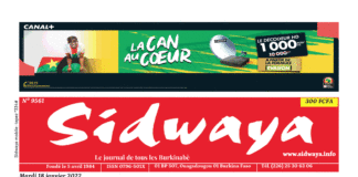 Une Sidwaya du 18-01-2022