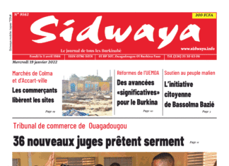 Une Sidwaya du 19-01-2022