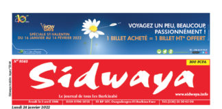 Une Sidwaya du 24/01/2022