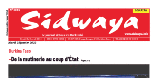 Une Sidwaya du 25-01-2022