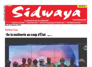 Une Sidwaya du 25-01-2022