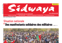 Une Sidwaya du 26-01-2022