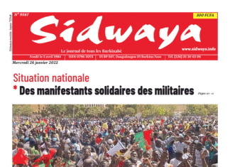 Une Sidwaya du 26-01-2022