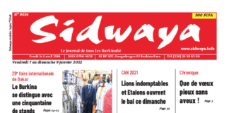 Une Sidwaya du 07 au 09-01-2022